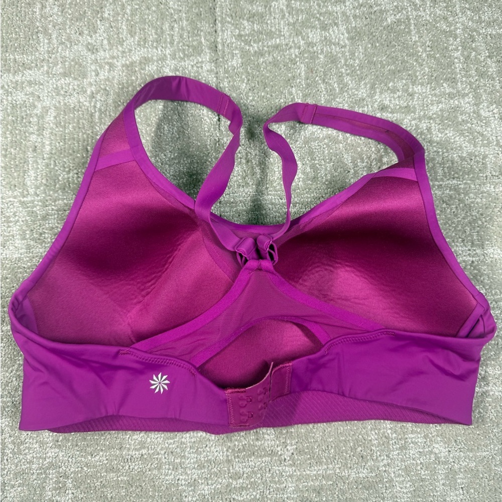 Athleta Lightly padded Advance Sports High Impact Racerback Bra Size 36C - Picture 3 of 4
